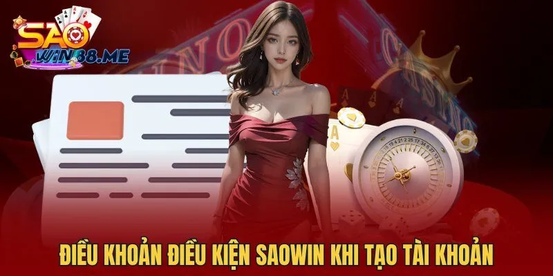 Điều khoản điều kiện Saowin khi tạo tài khoản
